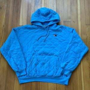 Aviator Nation Blue Quilted Hoodie